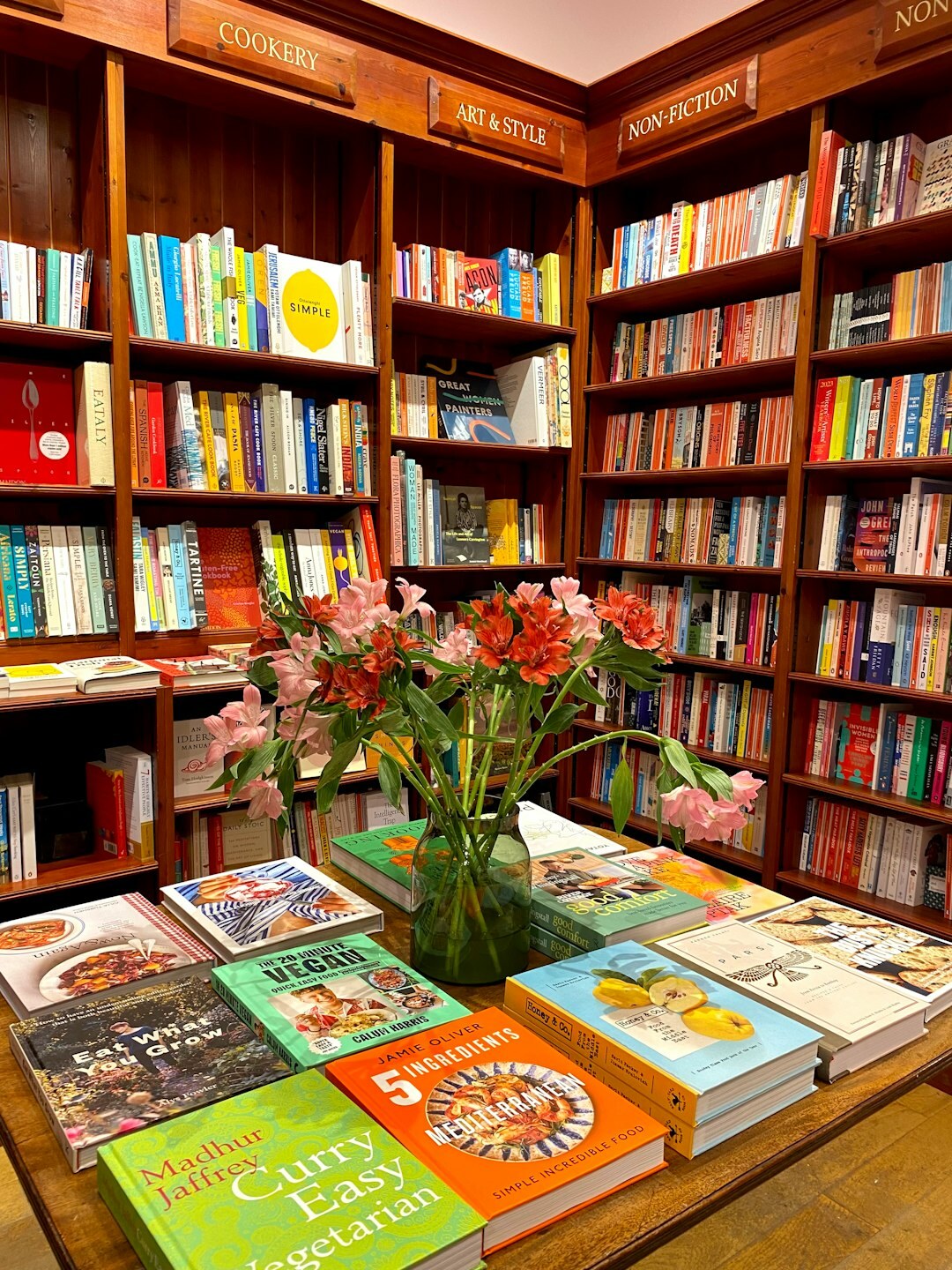 cozy bookstore interior