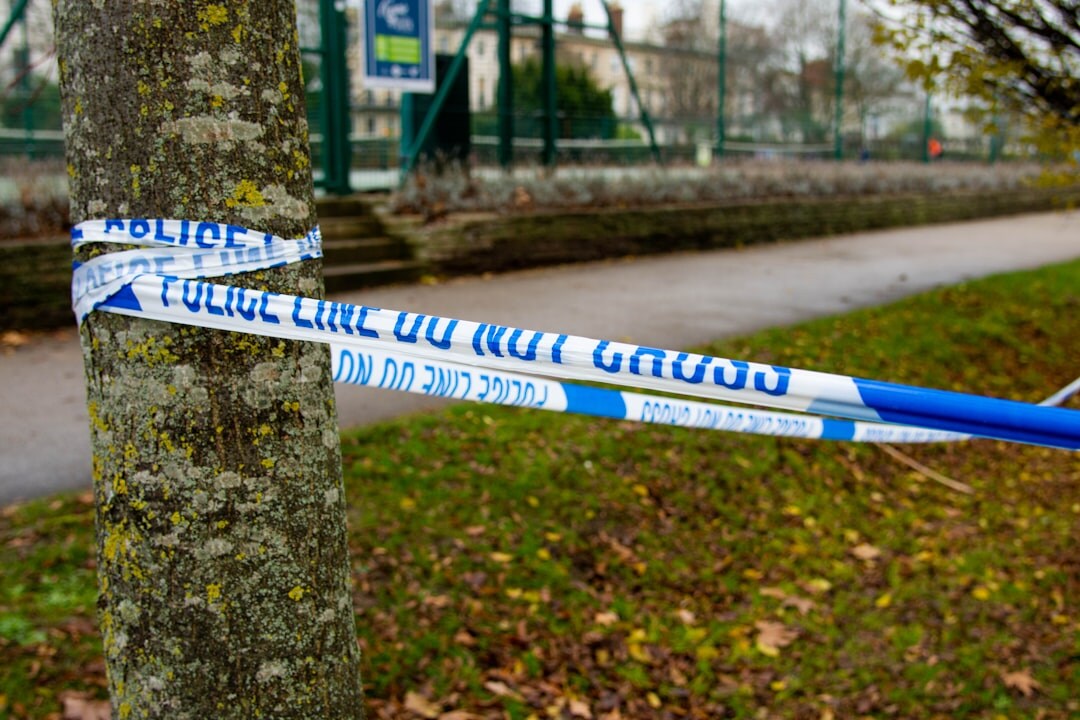 suspenseful crime scene