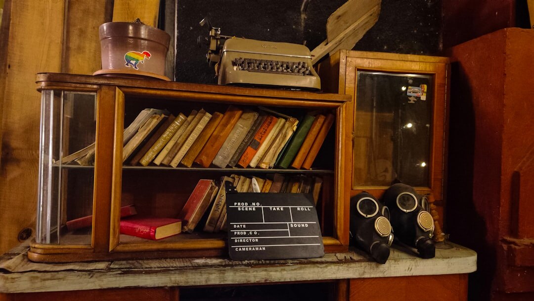 detective author writing desk