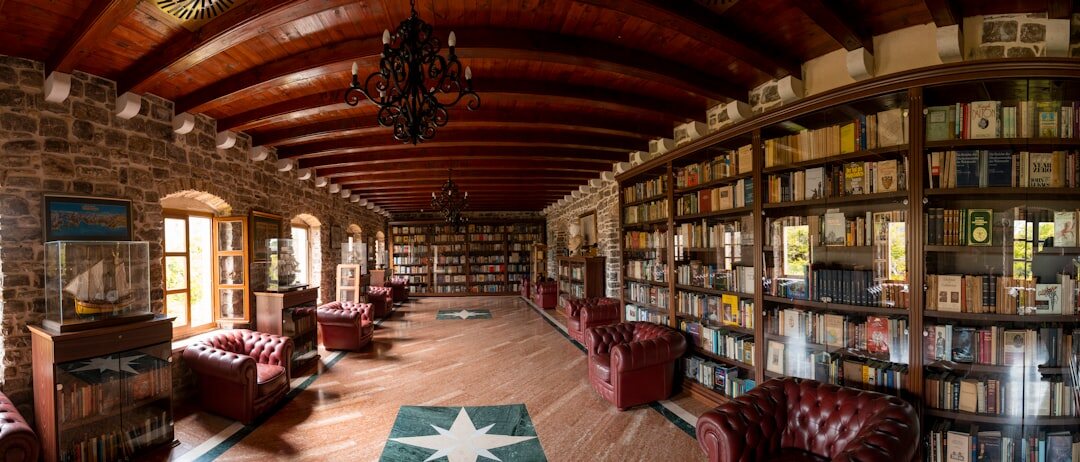 old library interior